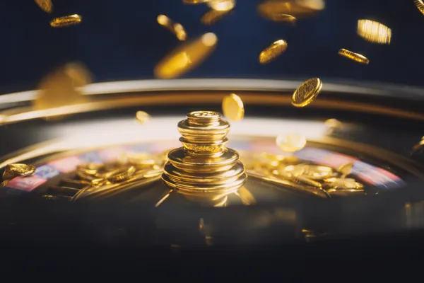 A confident dealer surrounded by casino chips inviting players to access their CD444 account, reflecting quick and easy login options.